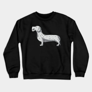 Dachshund Rough Dachshund Vintage Guardian Angel Crewneck Sweatshirt